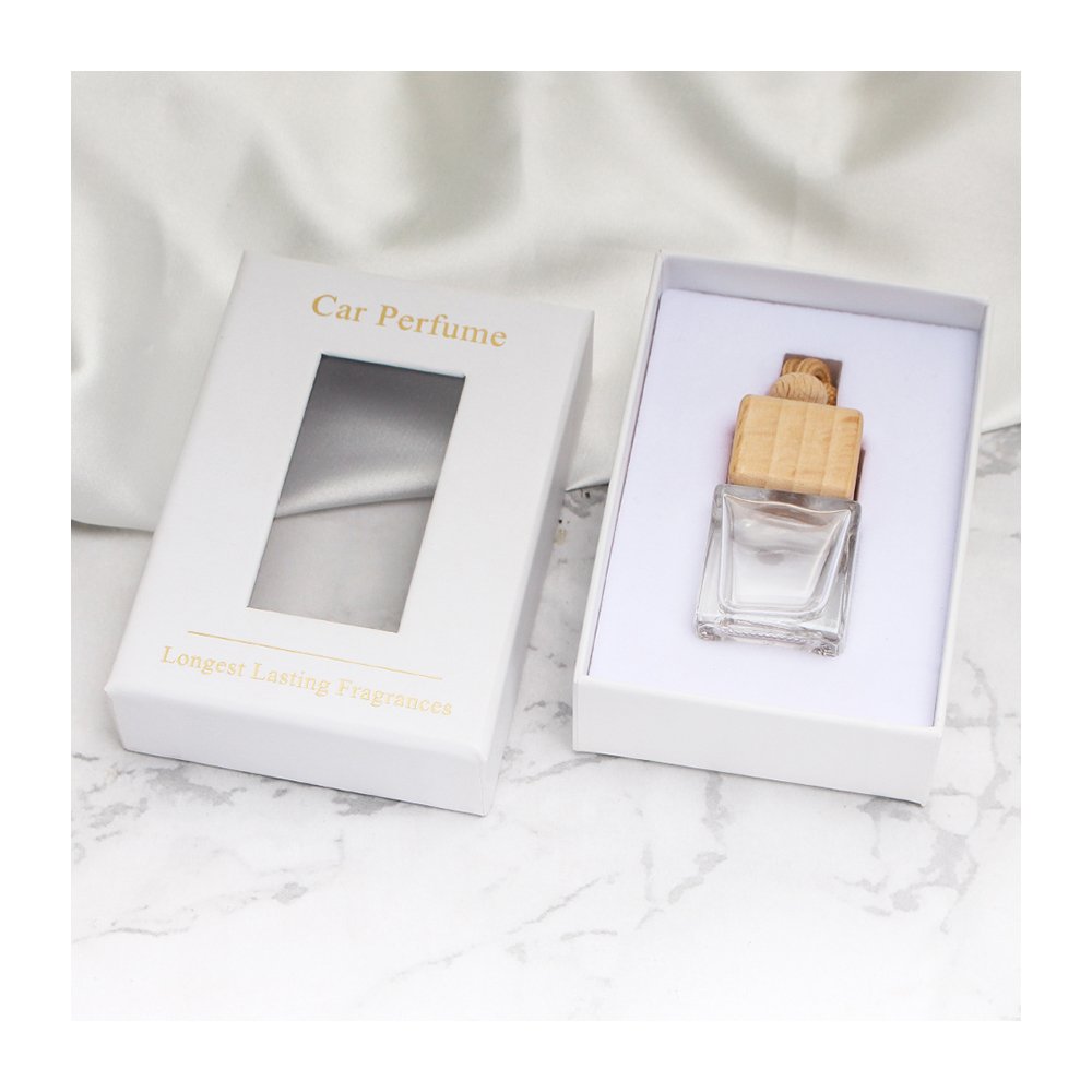 Luxury 8ml Cute Mini Empty Car Air Freshener Diffuser Perfume Glass Bottle Clear Hanging Car Perfume Bottle