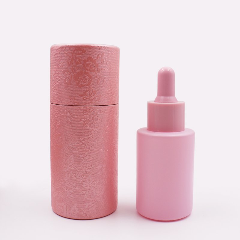 Luxury Empty 20ml 1oz 30ml 50ml 80ml100ml Frosted face glass Essential oil serum bottle dropper glass bottle with box