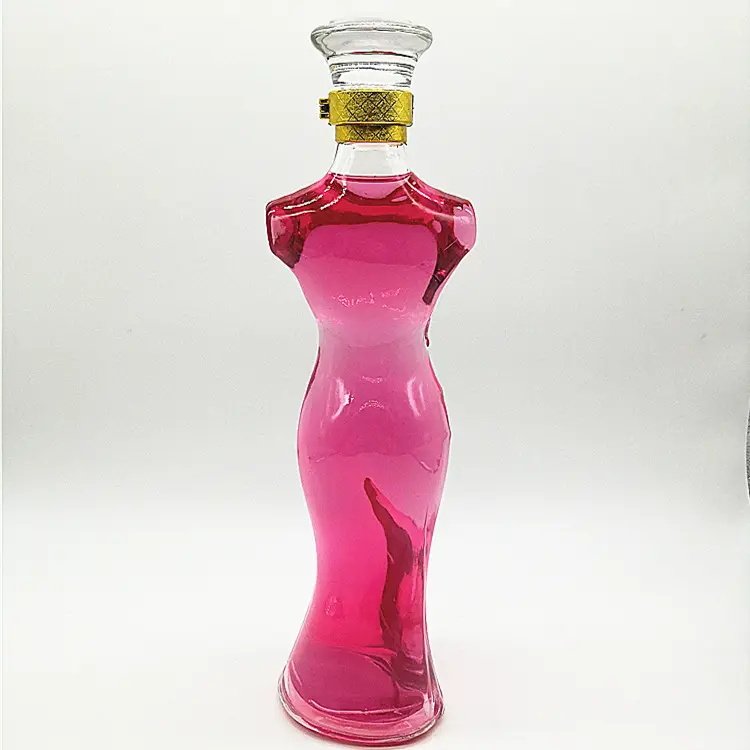Factory creativity 500ml female vodka glass whisky red wine glass bottle