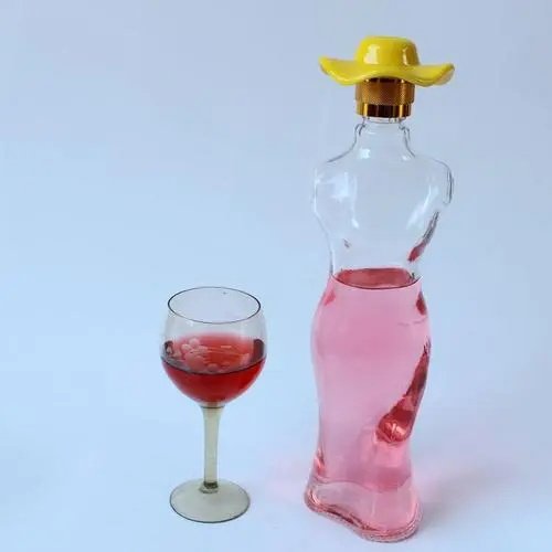 Factory creativity 500ml female vodka glass whisky red wine glass bottle