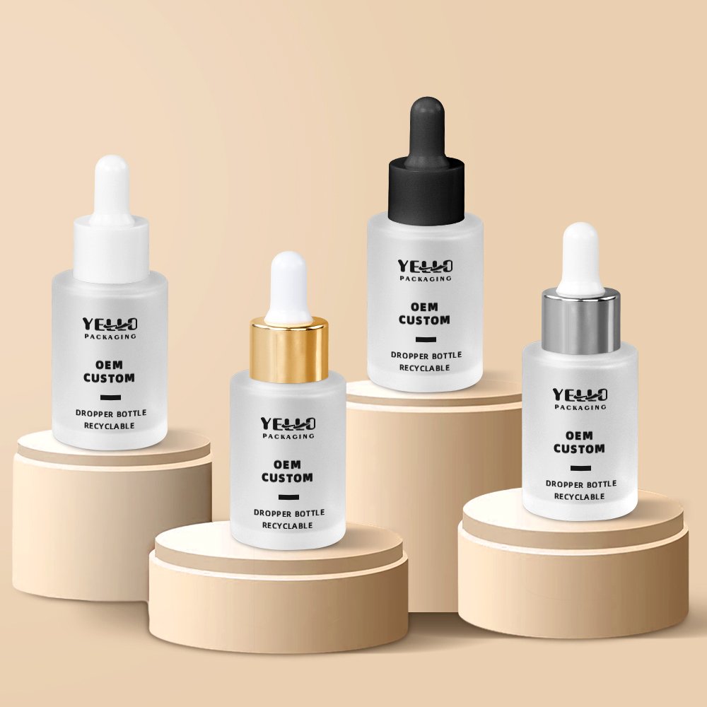 Support Sample Service 20Ml 50Ml 120Ml White Matte Glass Dropper Bottles 30 Ml