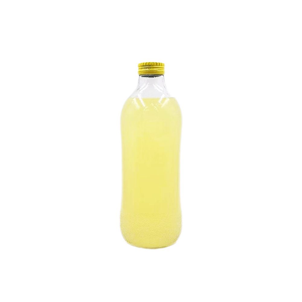 Soda Beverage Drinking Mineral Water Glass Bottle Custom Clear Drinking Juice Glass Bottle