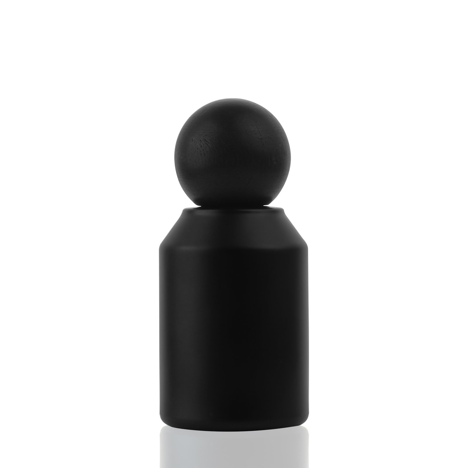 Customized 30ml 50ml 100ml Cosmetic Empty Luxurious Bright White Matte Black Round Glass Perfume Bottles