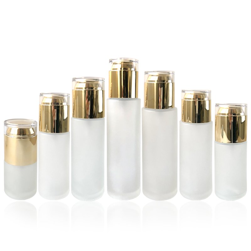 In Stock Fast Shiping20/30/40/50/60/80/100/120ml Empty Glass Bottle for Lotion Perfume Essence Skincare Packaging