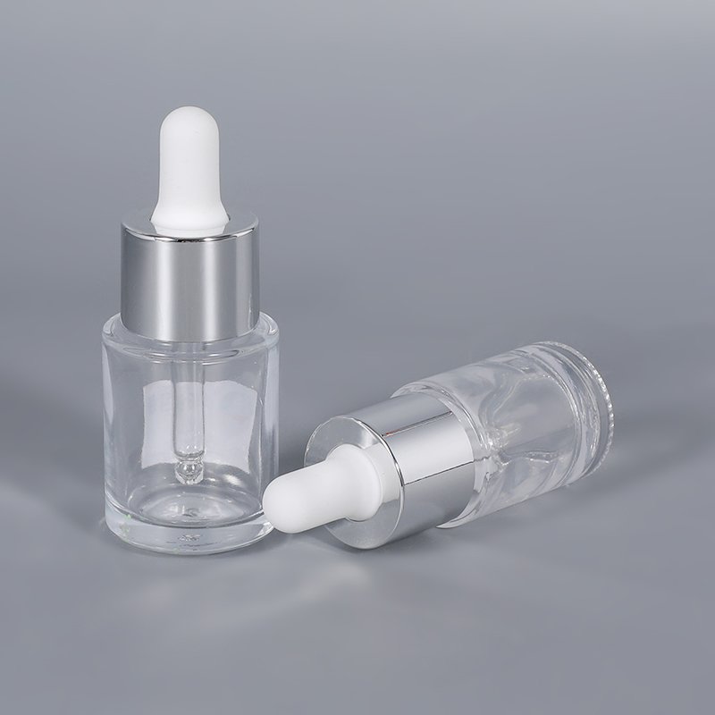 Wholesale customized color 10ml 15ml glass bottle with dropper for essential oil