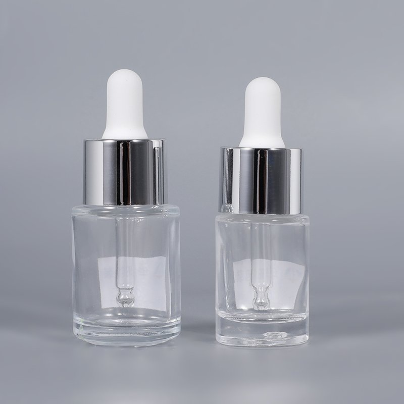 Wholesale customized color 10ml 15ml glass bottle with dropper for essential oil