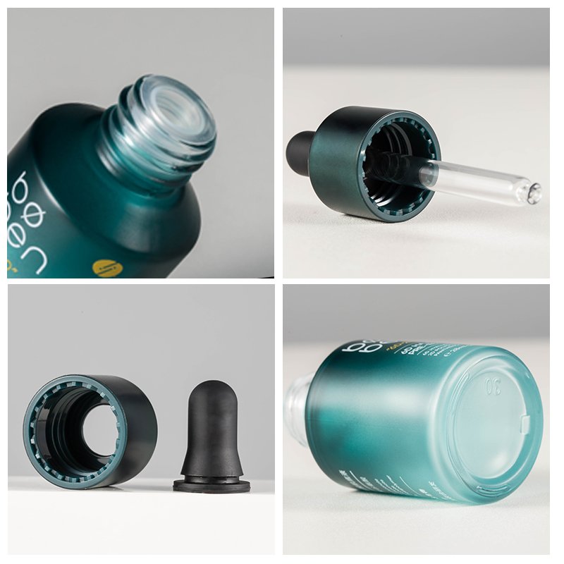 Wholesale Essential oil bottle 30ml glass bottle dropper luxury glass eye serum dropper bottles for face skincare