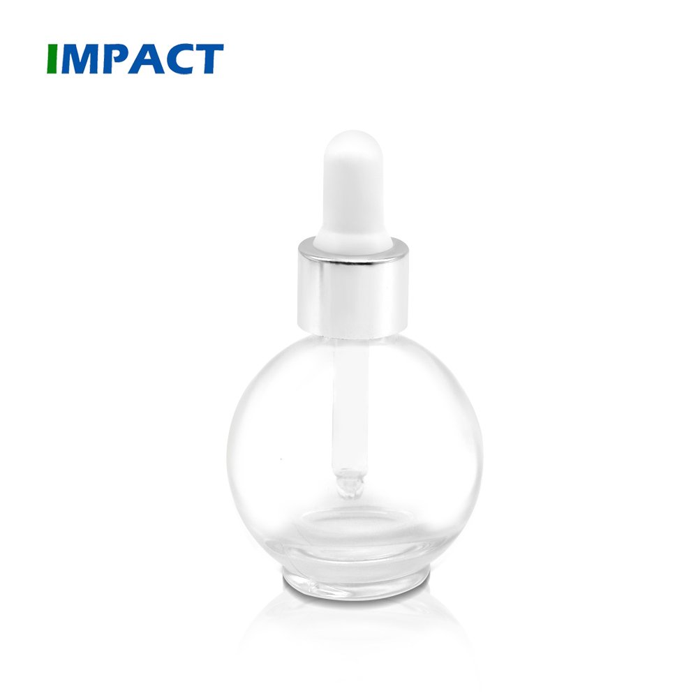 30 ml glass bottle dropper box round ball shape