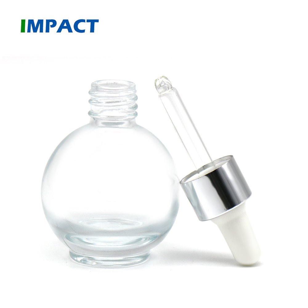 30 ml glass bottle dropper box round ball shape