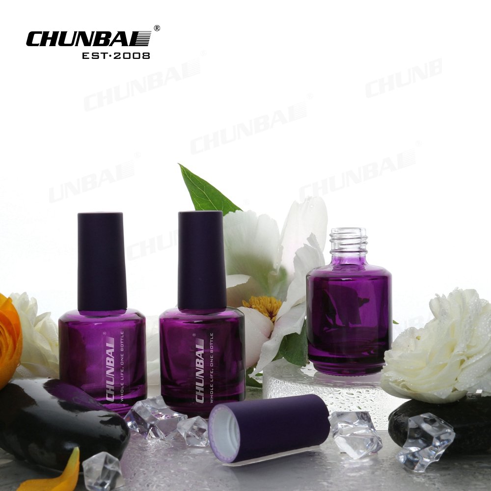 Custom Unique 3ml 5ml 7ml 9ml 10ml 15ml matte black white Empty glass packaging gel Nail Polish Bottle With Cap