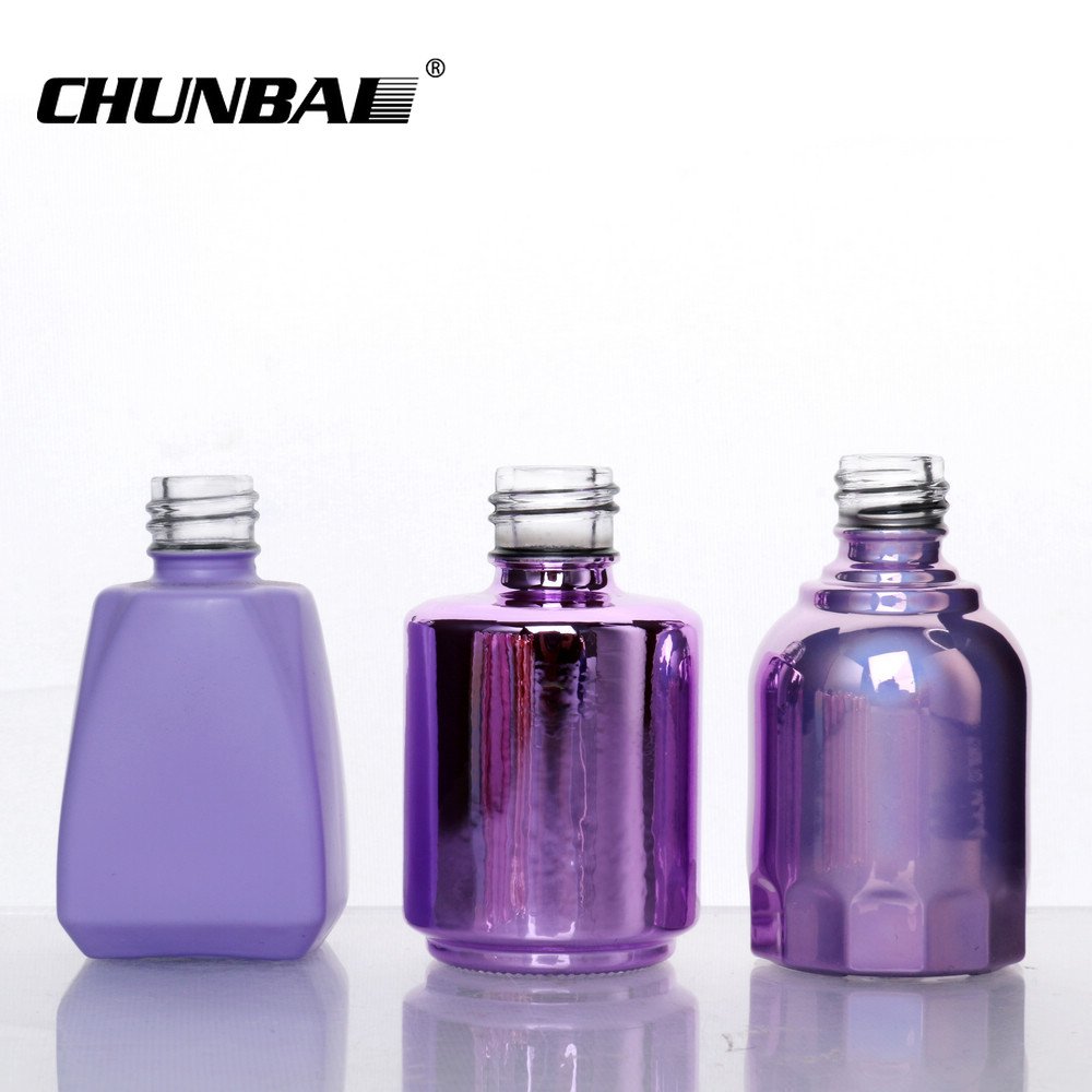 Custom Unique 3ml 5ml 7ml 9ml 10ml 15ml matte black white Empty glass packaging gel Nail Polish Bottle With Cap