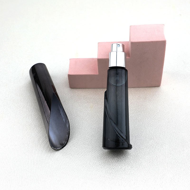 13ML New Shape Rainbow Color Portable Perfume Glass Bottle With Plastic Cap
