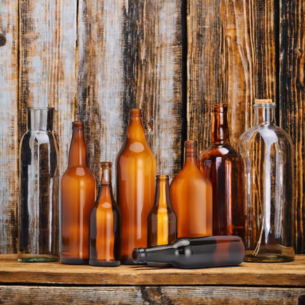Empty 330ml 500ml 640ml 1000ml Amber Clear Blue Glass Beer Bottle - Buy Beer Bottle,Beer Glass Bottle,330ml Beer Bottle