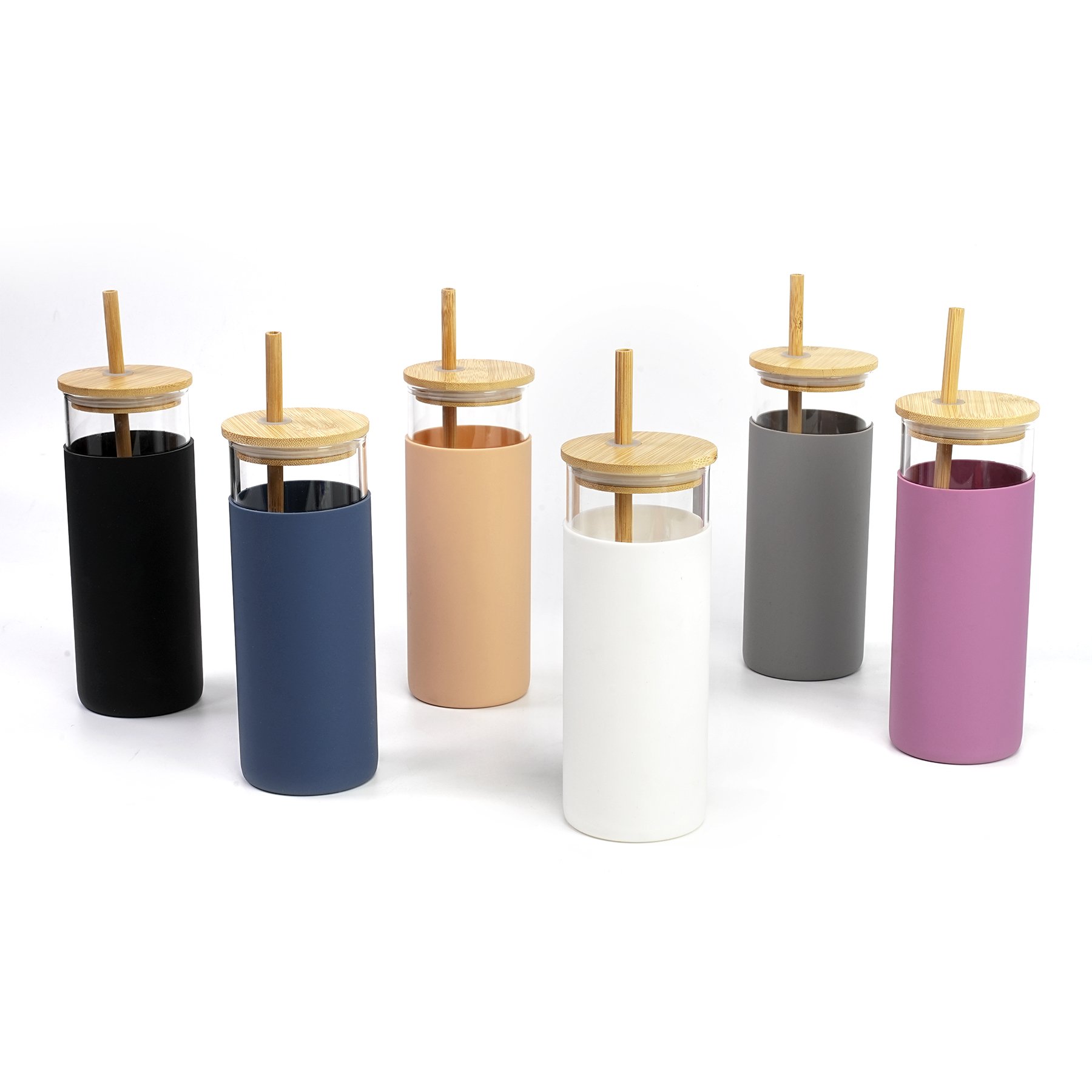 BPA Free Straw Silicone Protective Sleeve Custom Cup Promotional Tumblers Drink Glass Bottle Glass Water Tumbler With logo