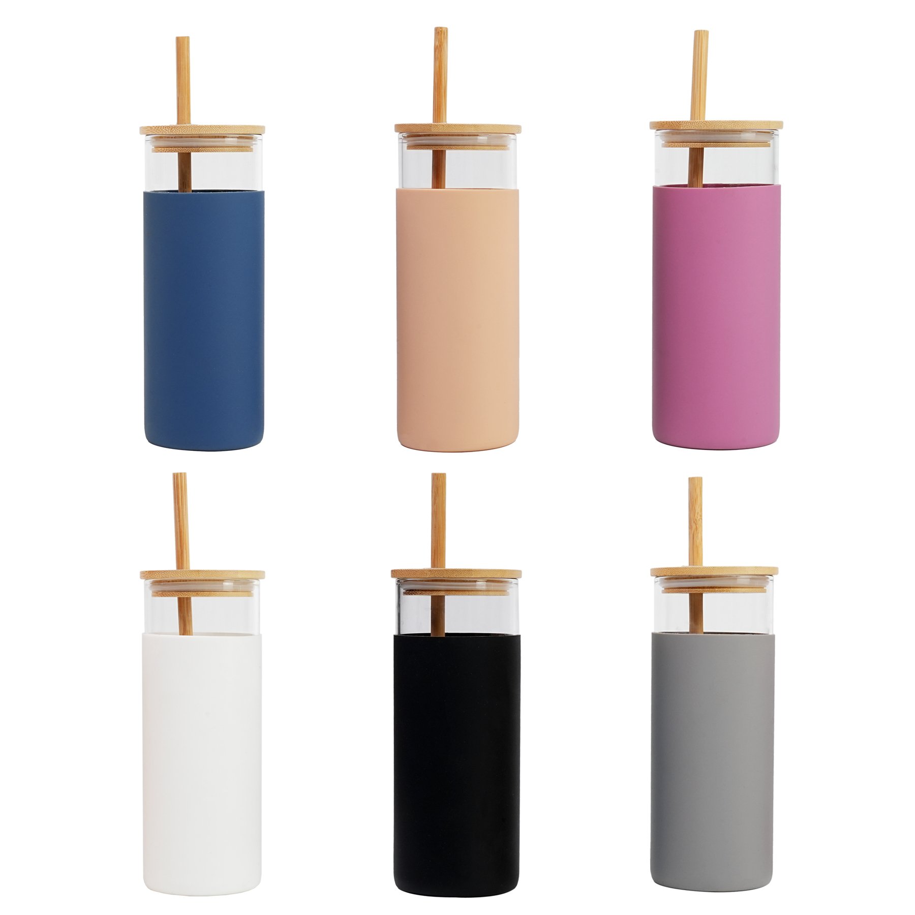 BPA Free Straw Silicone Protective Sleeve Custom Cup Promotional Tumblers Drink Glass Bottle Glass Water Tumbler With logo