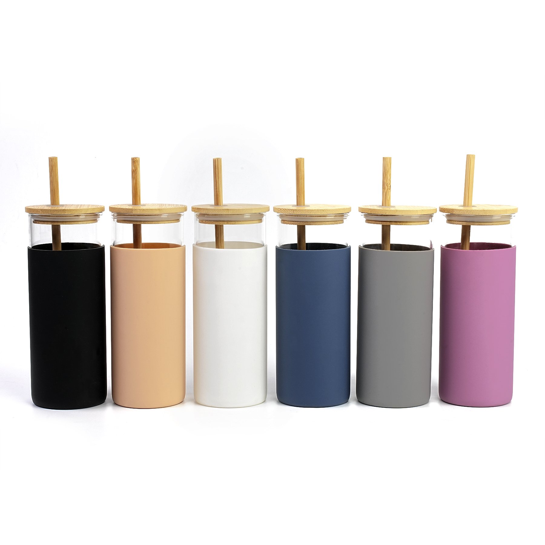 BPA Free Straw Silicone Protective Sleeve Custom Cup Promotional Tumblers Drink Glass Bottle Glass Water Tumbler With logo