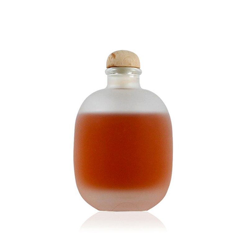 Empty 125ml 250ml 500ml Vodka Bottle Wine Liquor Glass Bottle Gin Bottles With Cork Stopper