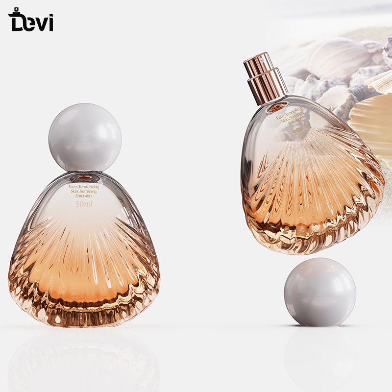 Devi Wholesale100ml luxury class cap empty round fancy perfume glass bottle for sale elegant perfume bottles
