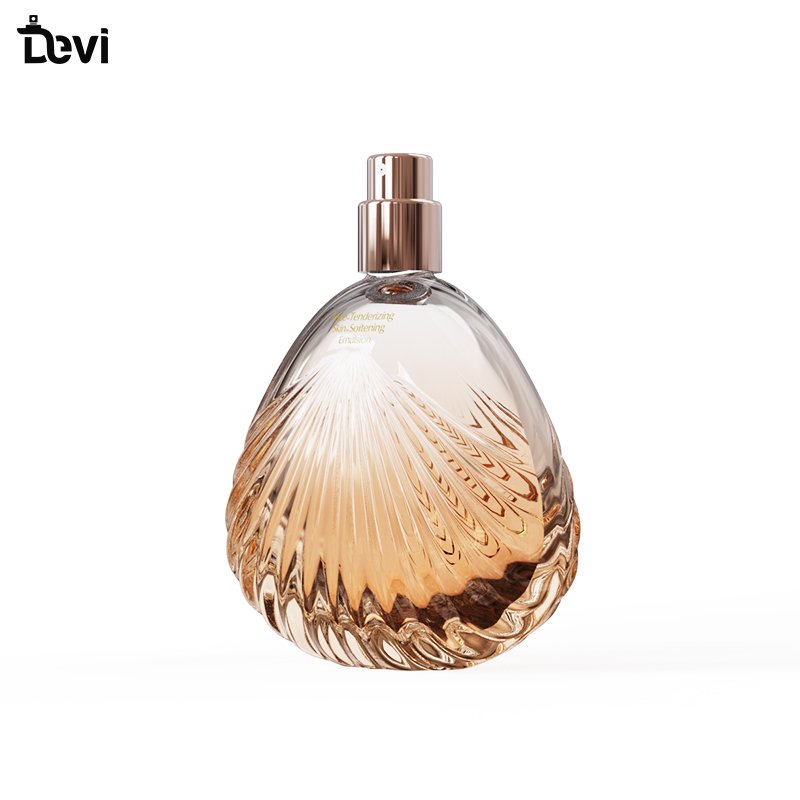 Devi Wholesale100ml luxury class cap empty round fancy perfume glass bottle for sale elegant perfume bottles