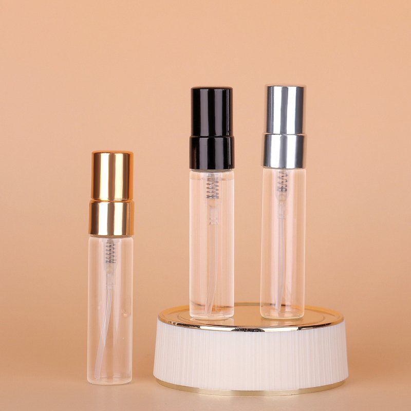 4ml 5ml Wholesale Glass Bottle Aluminium Mist Spray Lids Empty Perfume Sub-Bottle For Perfume Package Easy Refill