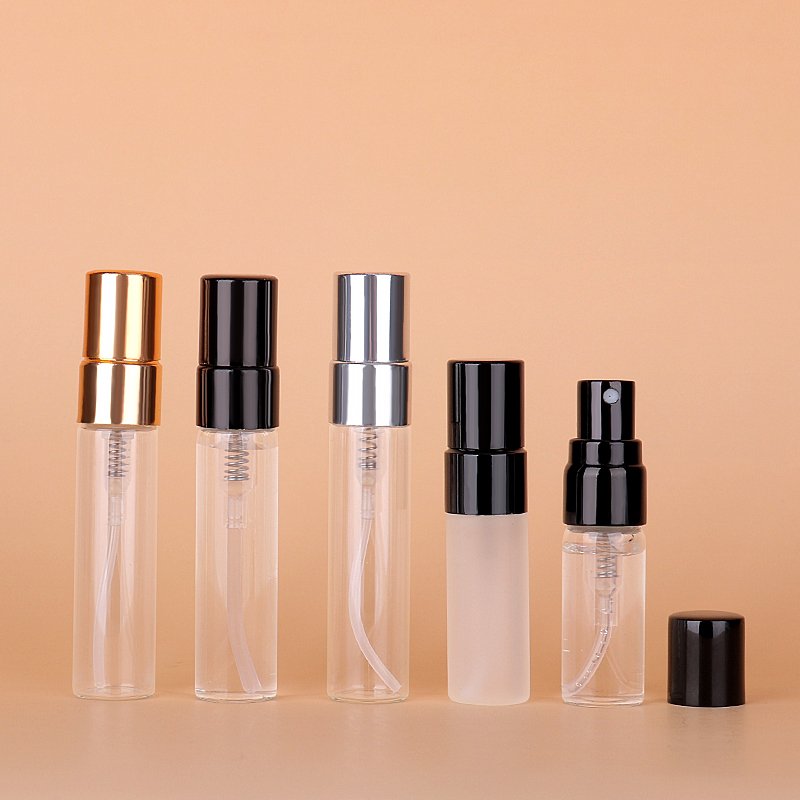 4ml 5ml Wholesale Glass Bottle Aluminium Mist Spray Lids Empty Perfume Sub-Bottle For Perfume Package Easy Refill
