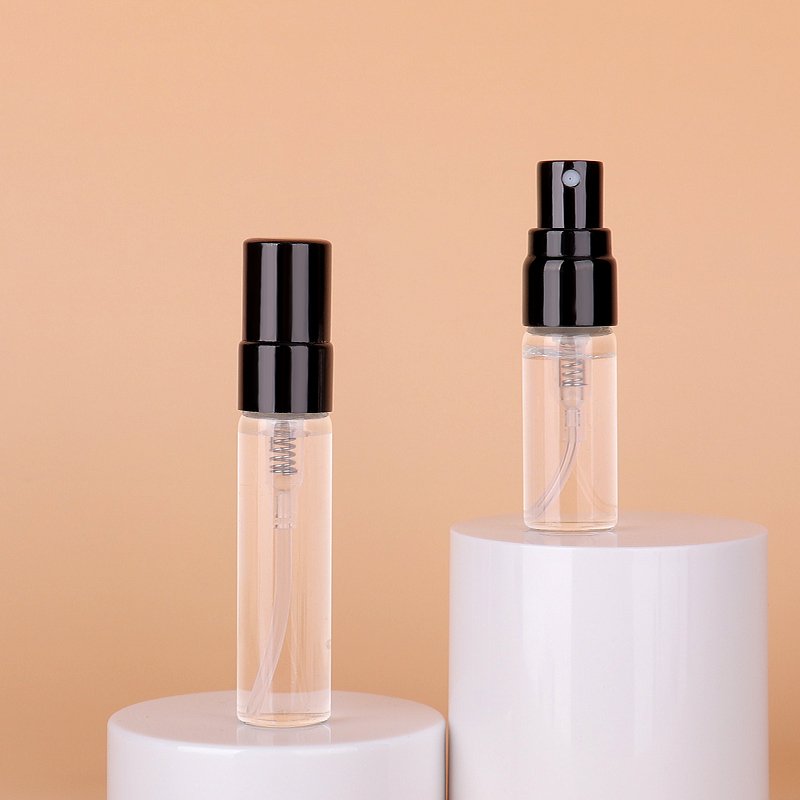 4ml 5ml Wholesale Glass Bottle Aluminium Mist Spray Lids Empty Perfume Sub-Bottle For Perfume Package Easy Refill