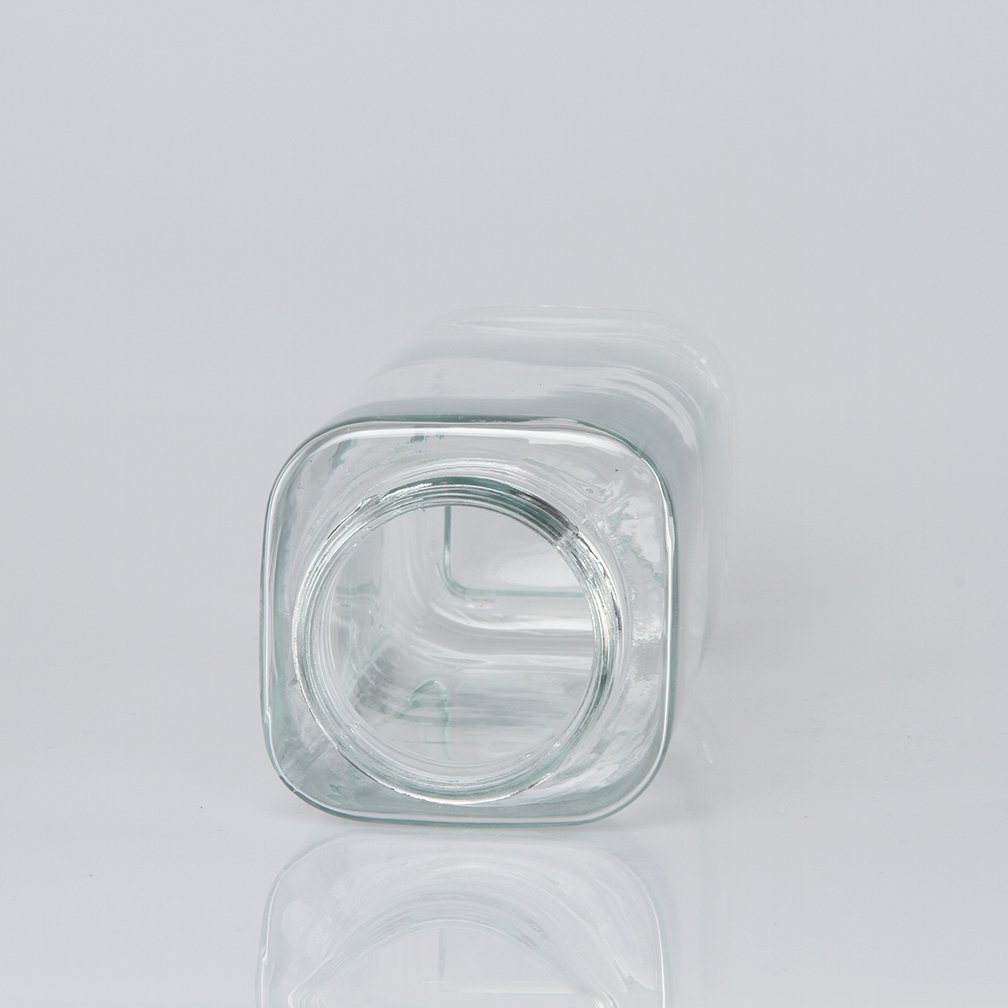 White Leakproof Glass Olive Oil Dispenser Bottle 480ml Cooking Oil Bottle With Lid