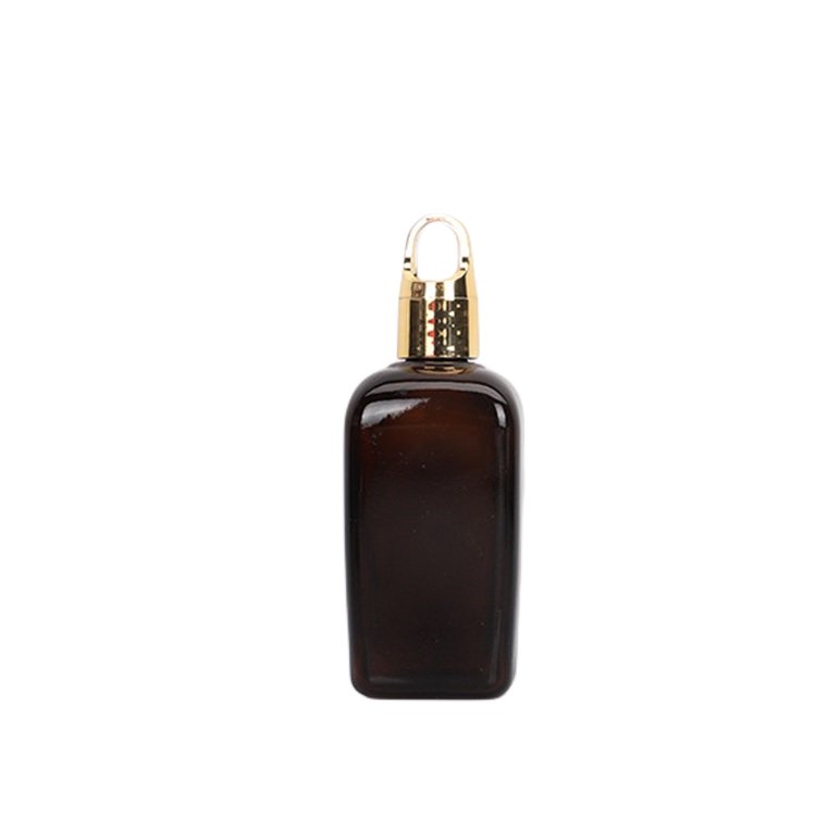Hot popular transparent 10ml 20ml 30ml 50ml 100ml square serum glass bottle essence dropper bottle