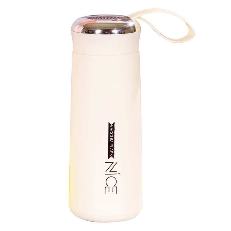 Wholesale Double - layer ness cup portable water bottle opening shop small gift advertising glass bottle Custom logo