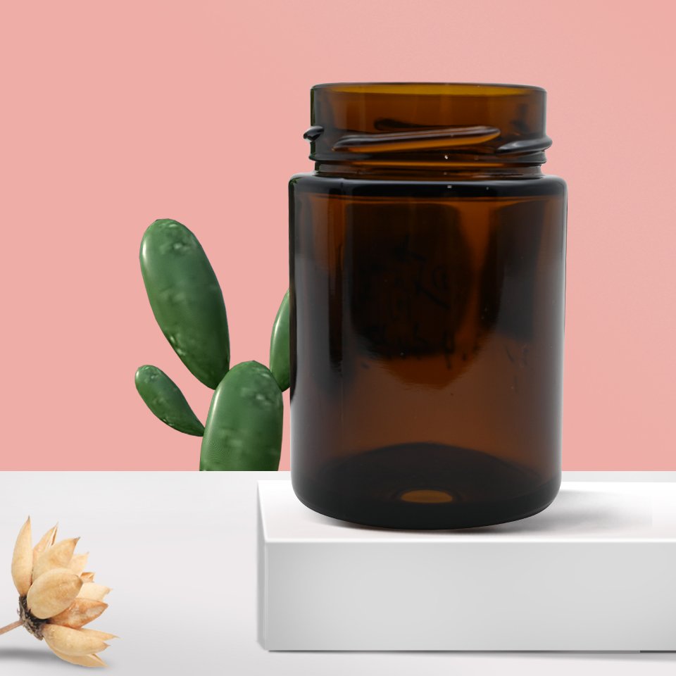 180ML Brown JAR glass bottle