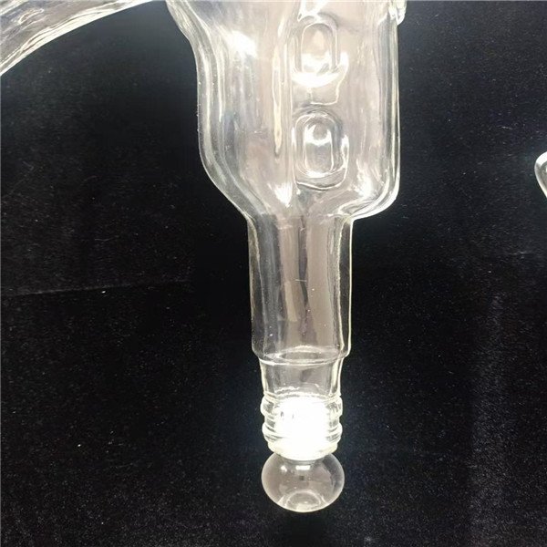 800ml AK47 rifle gun shaped glass decanter / unique gun shaped wine glass bottle