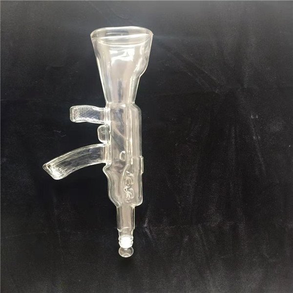 800ml AK47 rifle gun shaped glass decanter / unique gun shaped wine glass bottle