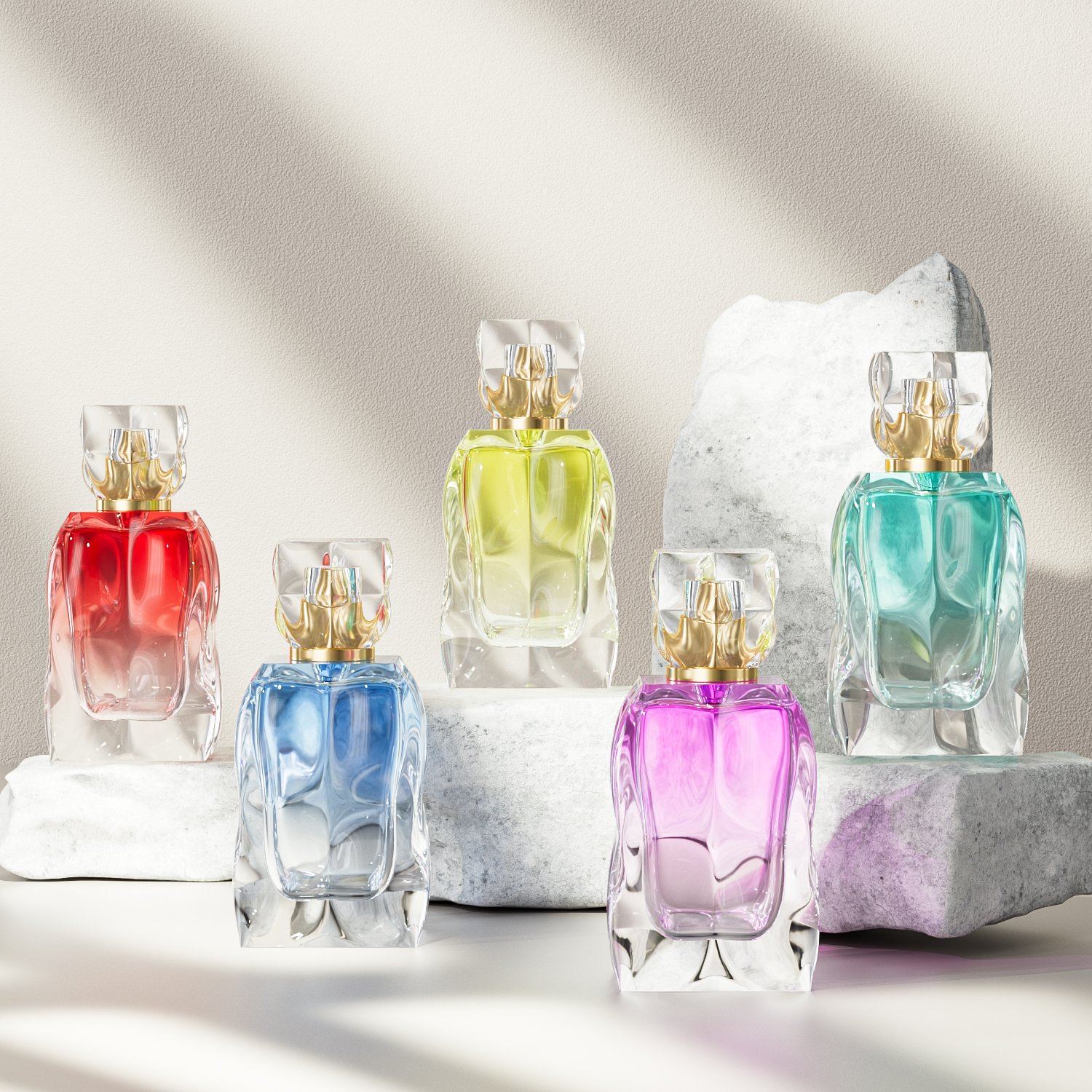 New design 30ml 50ml 100ml custom luxury empty fragrance perfume oil glass spray bottle