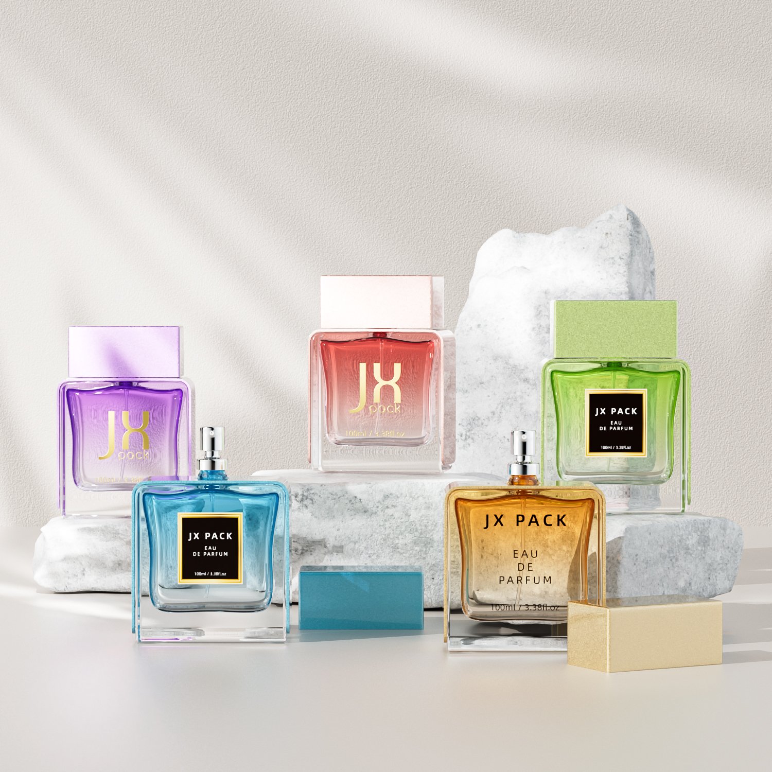 New design 30ml 50ml 100ml custom luxury empty fragrance perfume oil glass spray bottle
