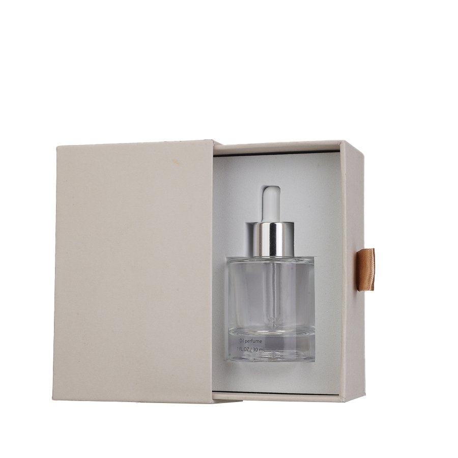 Luxury 30ml Pink Press Dropper Serum Glass Bottle Empty Cosmetic Skincare Packaging Essential Oil Pipette Bottle