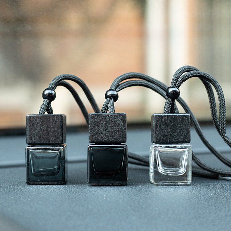 hanging glass car diffuser perfume glass bottle