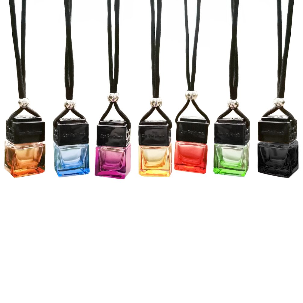 hanging glass car diffuser perfume glass bottle