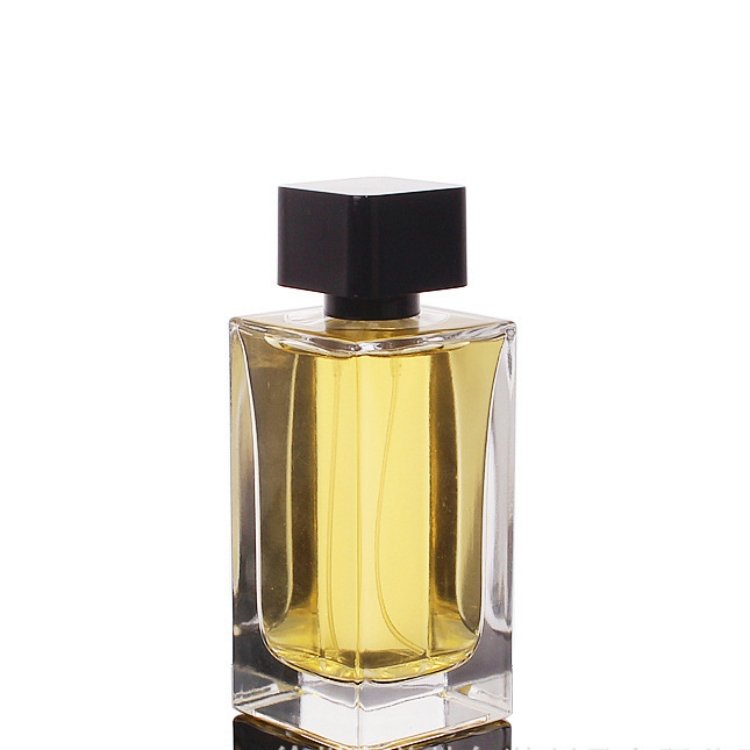 Rectangular perfume bottle luxury thick base flint glass perfume bottle packaging empty perfume bottles