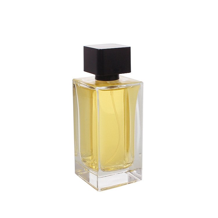 Rectangular perfume bottle luxury thick base flint glass perfume bottle packaging empty perfume bottles