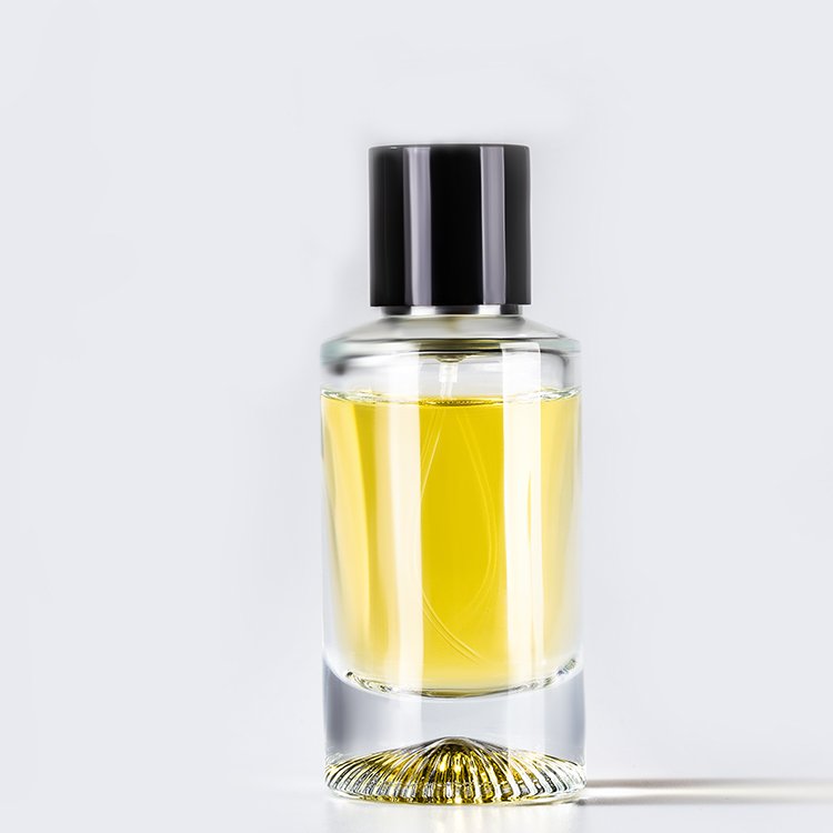 30ml 50ml clear round luxury 30ml glass perfume bottle with silver perfume spray pump magnetic cap