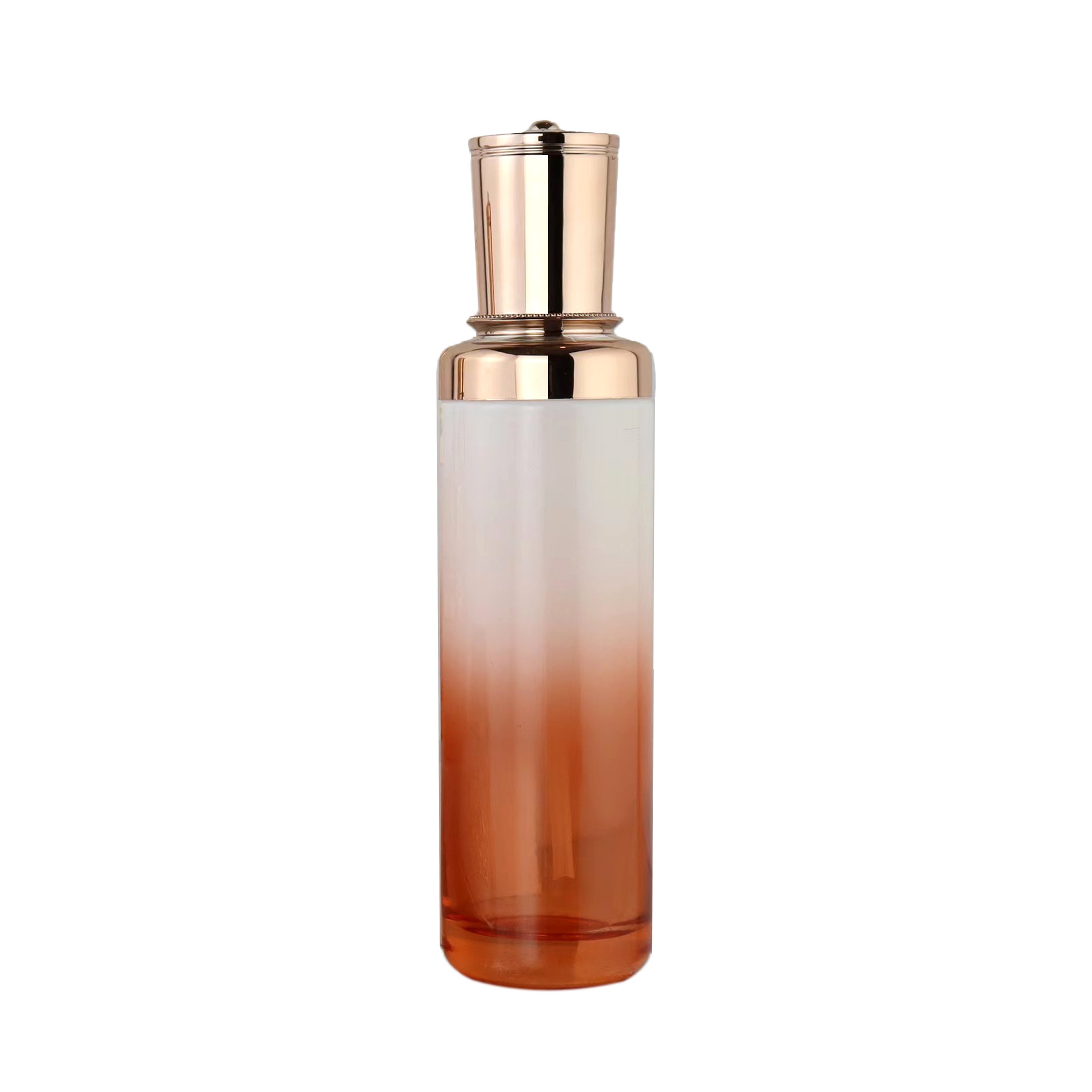 Customized Cosmetic Glass Bottles Elegant Pink Lotion Bottle Skin Care Set Bottle Cosmetic Luxury With Cap