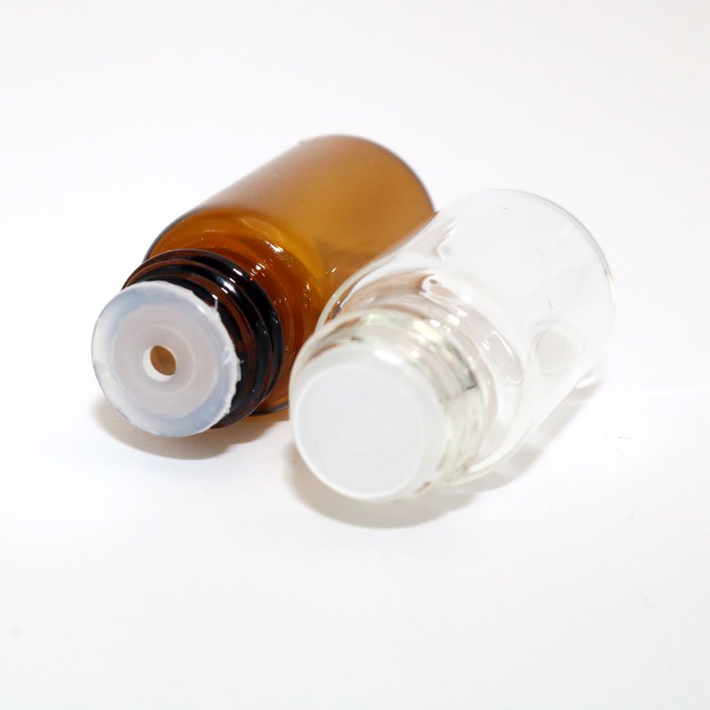 Perfume Tester Glass Bottle 1ml 2ml 3ml 5ml mini glass bottle with screw cap plastic orifice reducer small glass vial