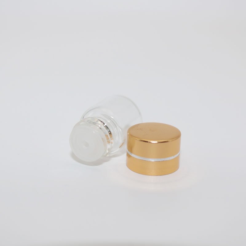 Perfume Tester Glass Bottle 1ml 2ml 3ml 5ml mini glass bottle with screw cap plastic orifice reducer small glass vial