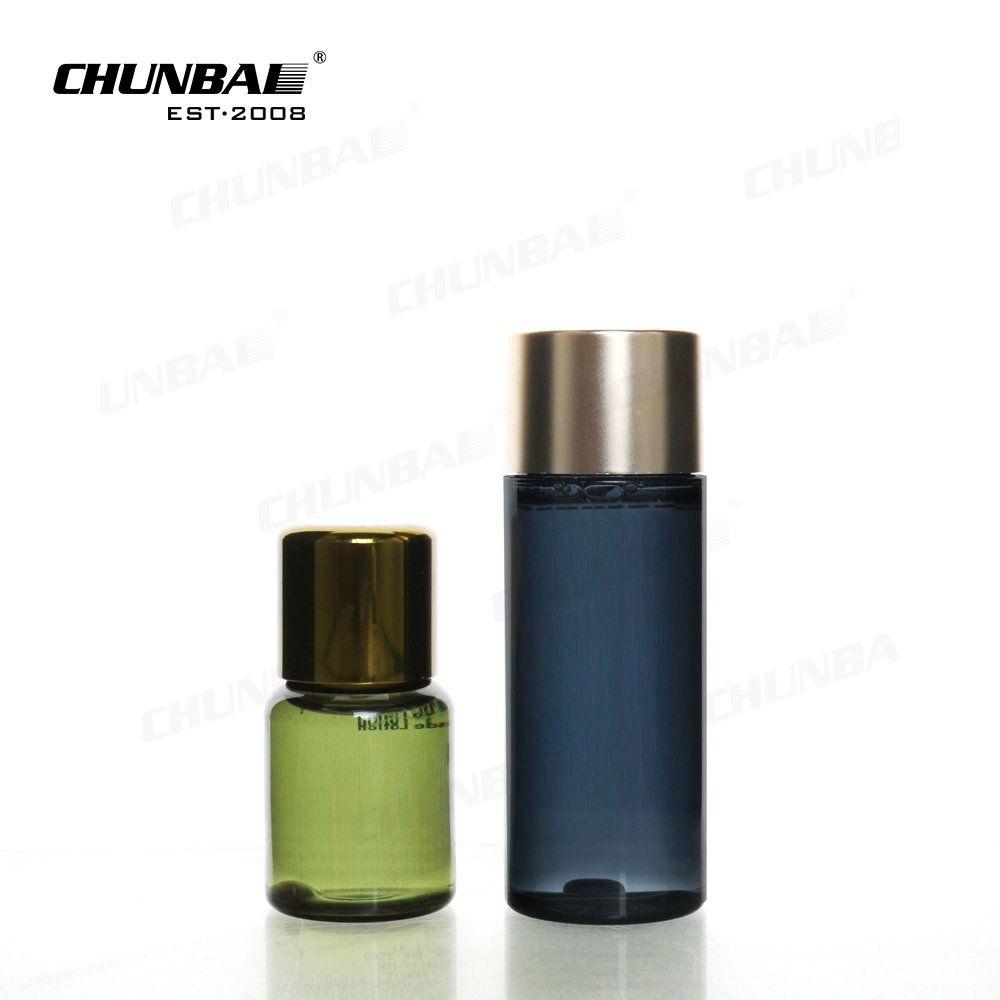 Luxury Glass Empty Cream Bottles Blue Glass Lotion Bottle And Moisturizing Jar Cream Glass Bottle