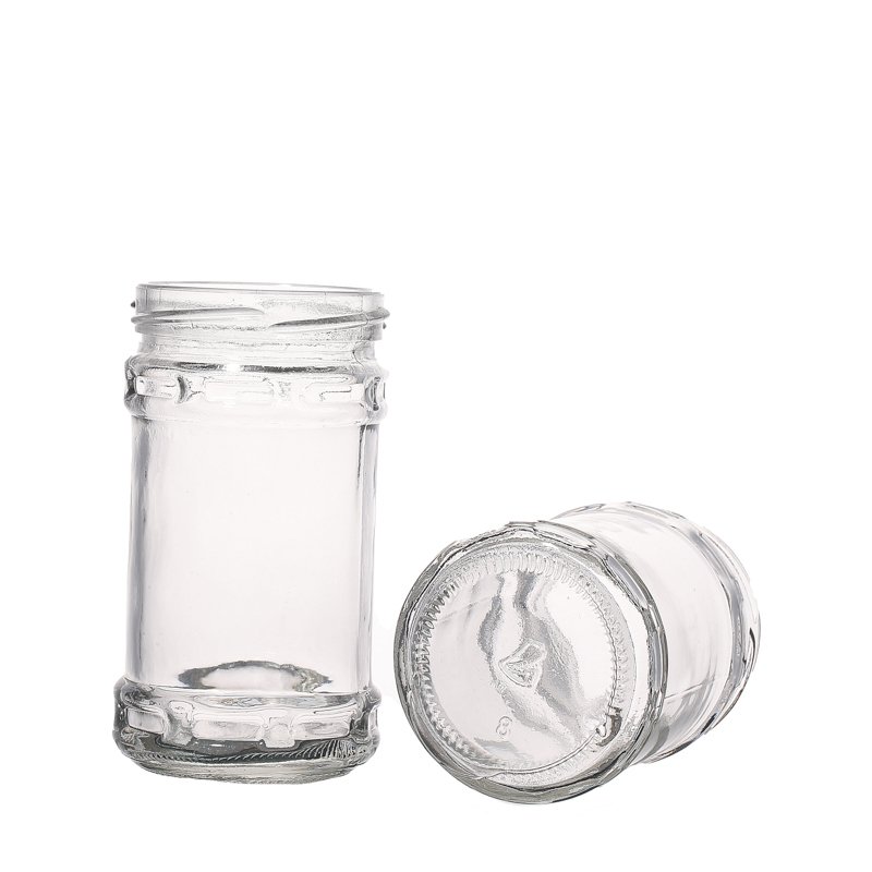 200ml 220ml Clear Round High Quality Packaging Customize Glass Bottles for Sauce Wholesale