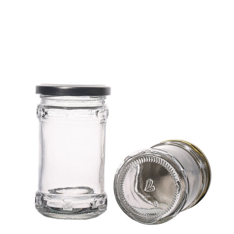 200ml 220ml Clear Round High Quality Packaging Customize Glass Bottles for Sauce Wholesale