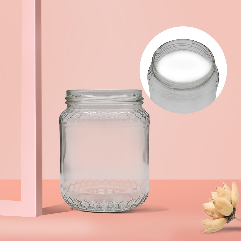 Wholesale custom 390ml to 500ml honey bottles canning jar bottles