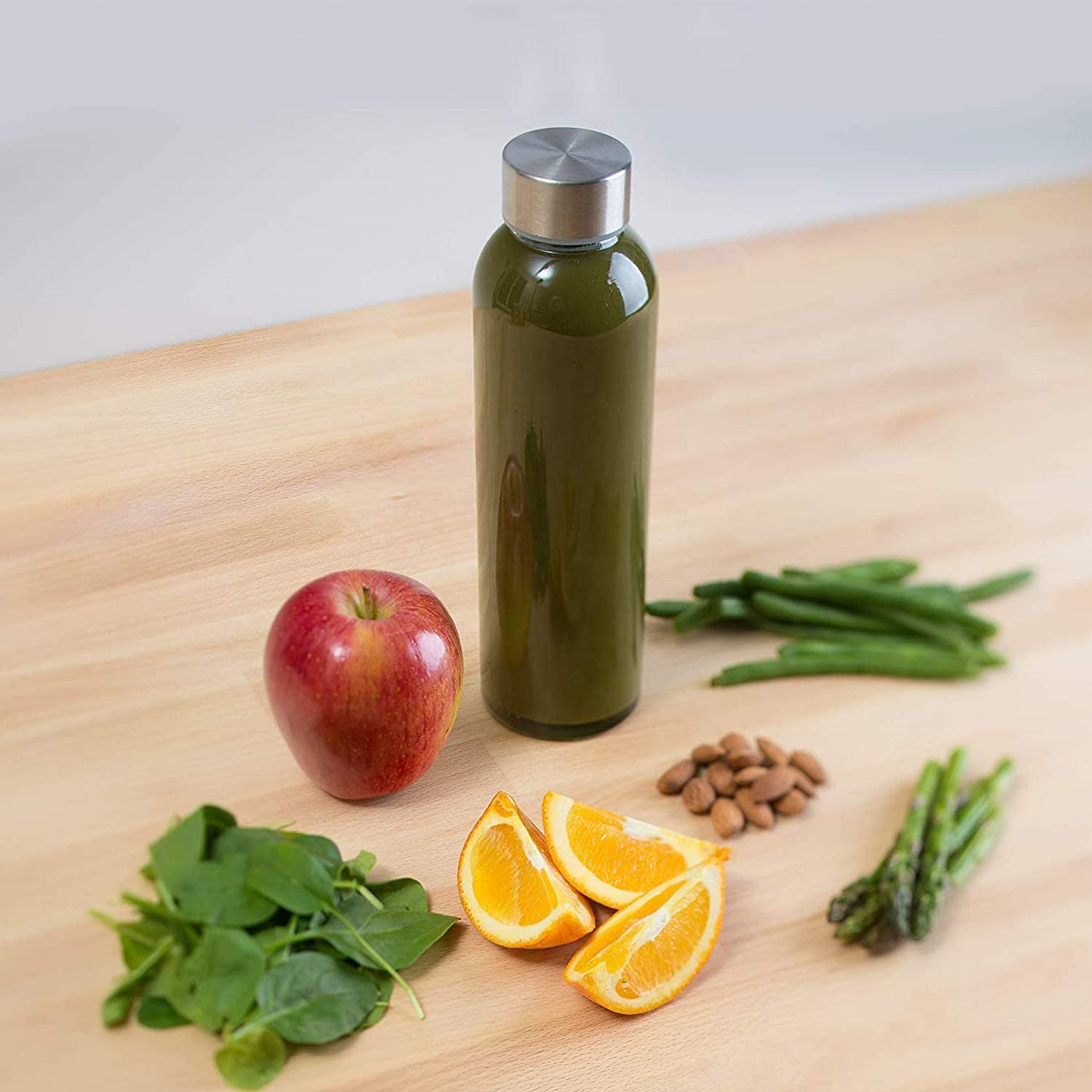 wholesale straight side cylinder 375ml 500ml 750ml 1L glass water bottle mineral water glass bottle with cap
