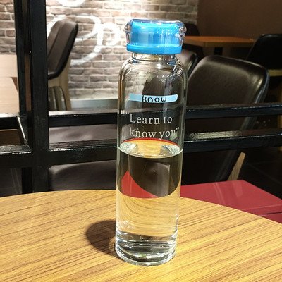 Indoor And Outdoor 500ml Clear Custom Drinking Water Glass Bottles