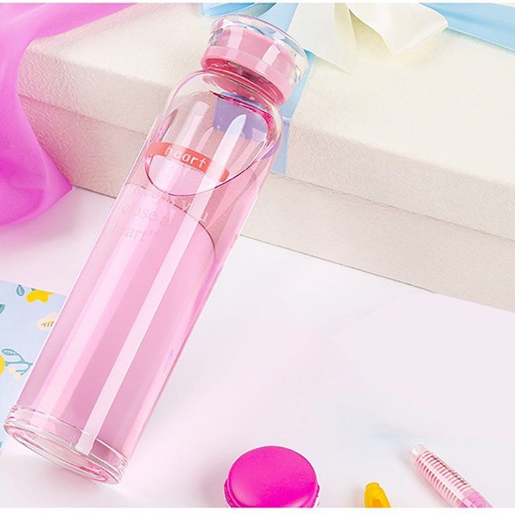 Indoor And Outdoor 500ml Clear Custom Drinking Water Glass Bottles
